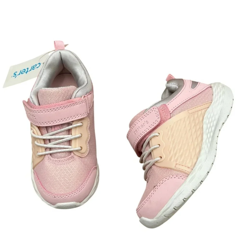Carter's Toddler Girls‎ Slip-on Casual Sneakers Size 10 Light Pink Lightweight
